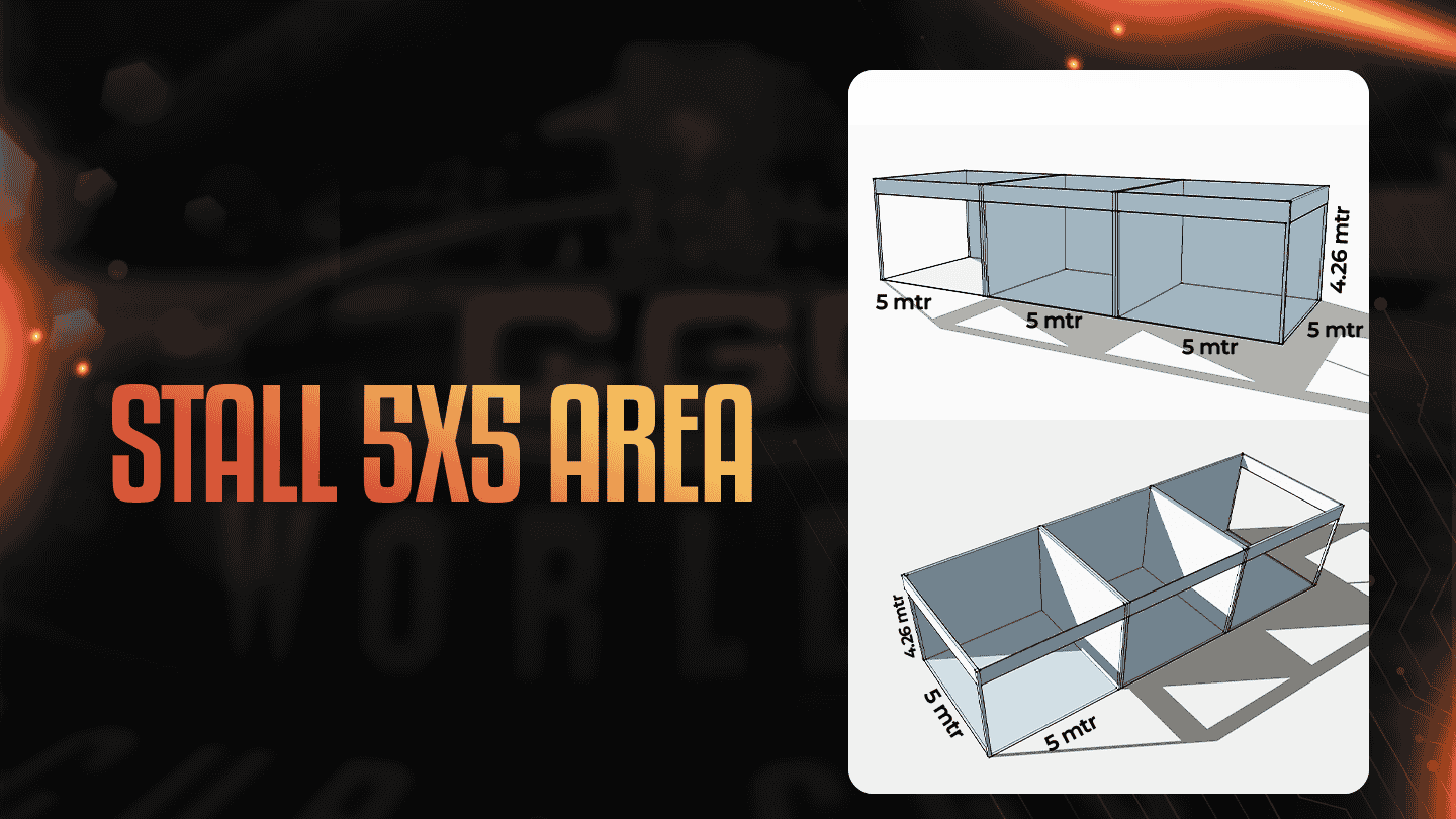 5 x 5 meter booth 3D design